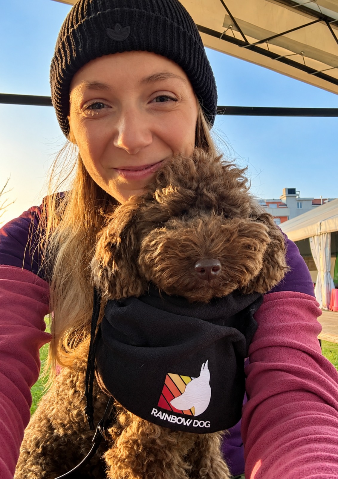 Mariagrazia Autieri con il suo cane Zaky
